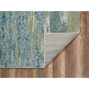 Illusions Ocean Mist 6 ft. x 9 ft. Abstract Area Rug