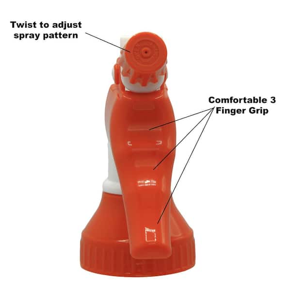 HDX 32 Oz Sprayer Spray Bottle (3 Pack) Semi-Transparent Empty Bottle