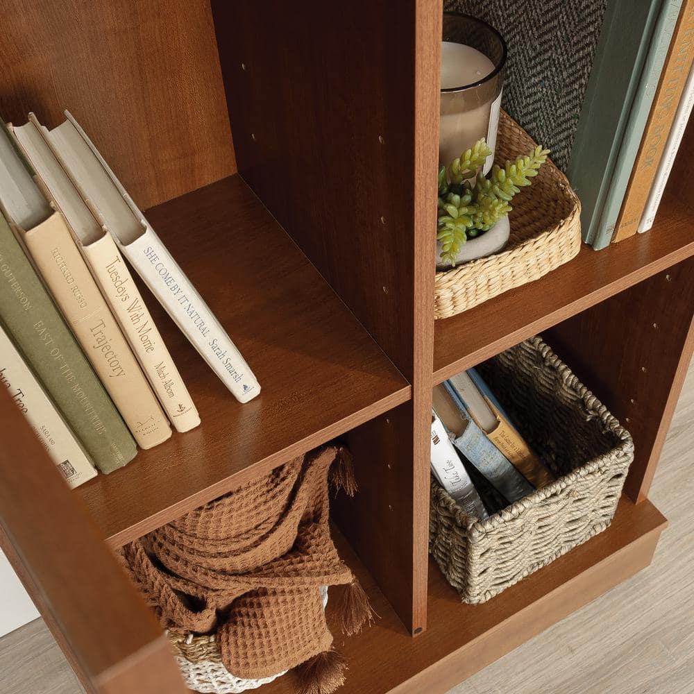 Sienna Oak Adjustable Shelving Tall Storage Cabinet