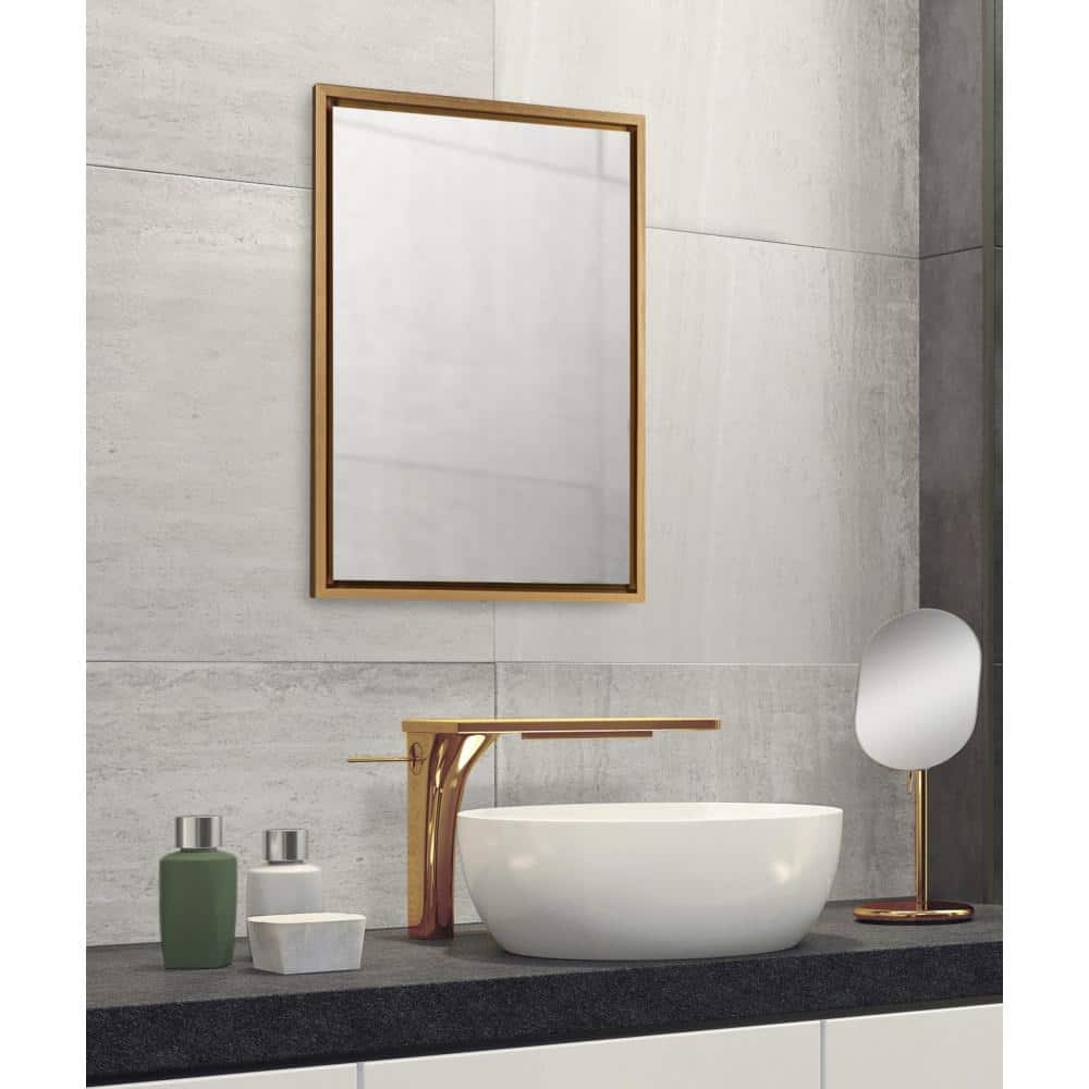 Evans Gold Framed Full Length Rectangular Wall Mirror