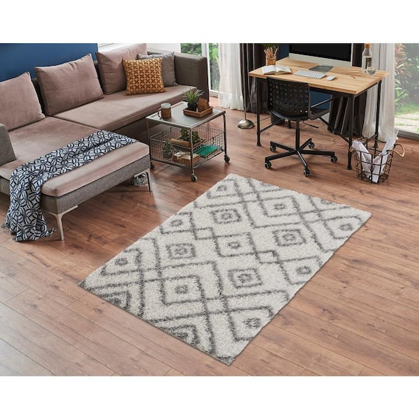 L'baiet Modern Indoor Rectangular Carpet, Pad, Mat Alexia Navy