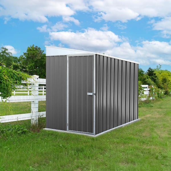 Durango 5 ft. W x 7 ft. D Metal Bike Shed in Woodland Gray with SNAPTiTE Assembly System (36 sq. ft.)