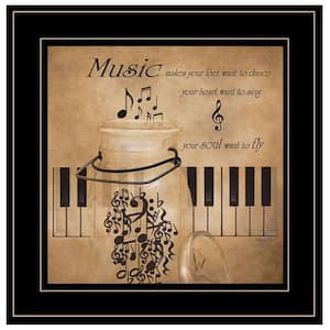 Charlie Music 1-Piece Framed Wall Art 15 in. x 15 in.