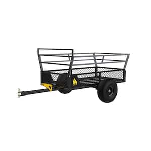 1400-lb. Capacity (58 in. x 30 in.) Heavy-Duty Steel ATV Trailer with Removable Sides and Dump Latch