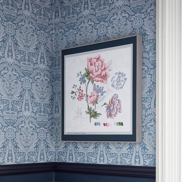 Tapestry Floral by Laura Ashley - Slate Grey - Wallpaper : Wallpaper Direct