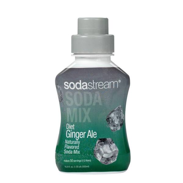 SodaStream 500ml Soda Mix - Diet Ginger Ale (Case of 4)
