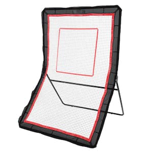 Lacrosse Rebounder for Backyard 5 ft. x 7 ft. Volleyball Bounce Net Baseball Softball Training Screen in Back