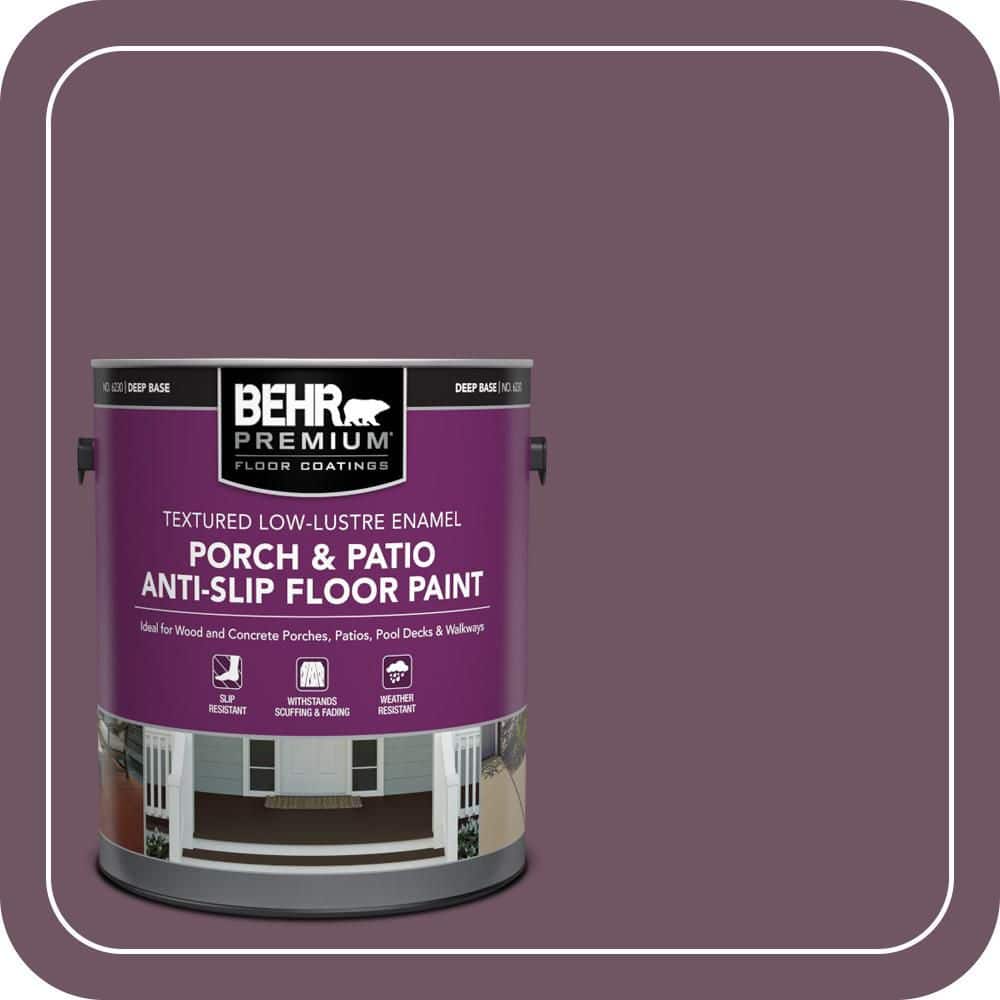 1 gal. #S110-7 Exotic Eggplant Textured Low-Lustre Enamel Interior/Exterior Porch and Patio Anti-Slip Floor Paint price history on PriceWatchPro