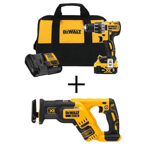 DeWALT DCD800E2T-QW - 18V XR Brushless hammer drill driver - with 2  batteries and charger