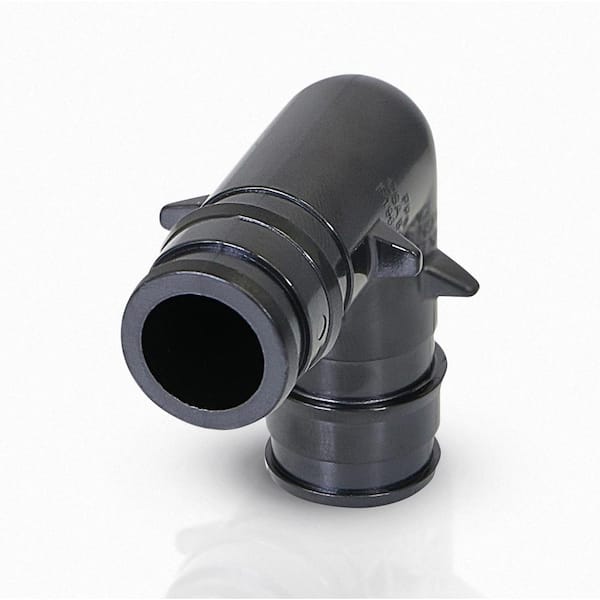The Plumber's Choice 3/4 in. PEX-A 90-Degree Plastic Poly Alloy Expansion Barb Connections Elbow Pipe Fitting in Black