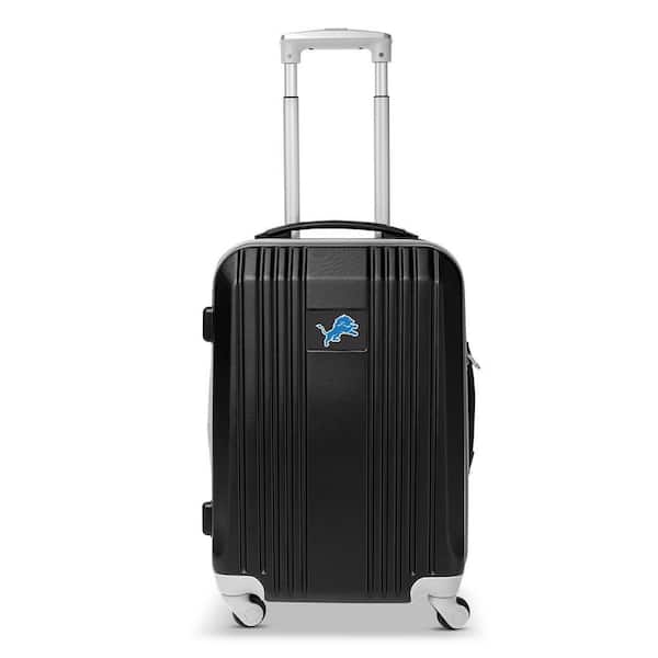 NFL Detroit Lions Gray 21 in. Hardcase 2-Tone Luggage Carry-On Spinner Suitcase