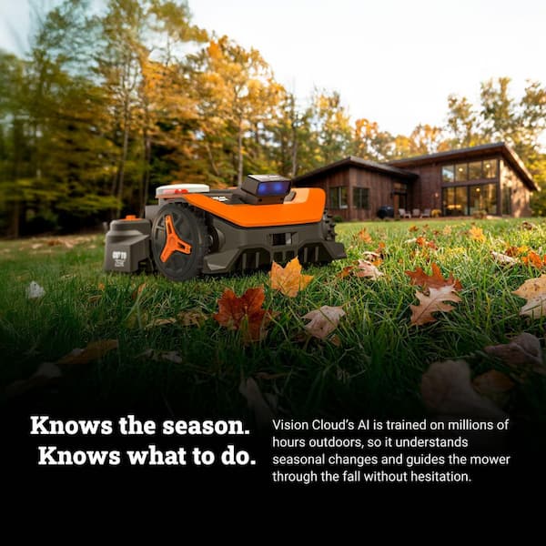 Worx Landroid Vision Cloud 9 in. 2WD Robot Lawn Mower (1 Acre) RTK
