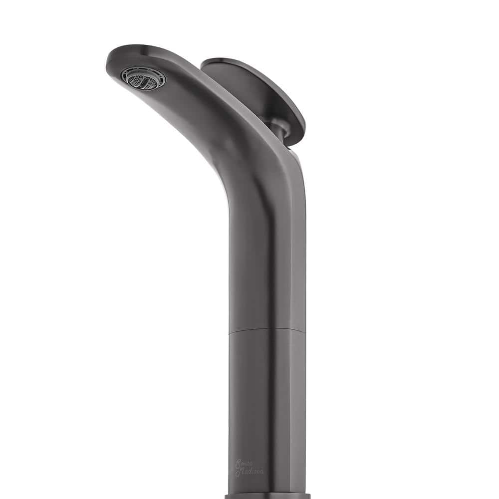 Sublime Gunmetal Gray Single-Handle Bathroom Faucet