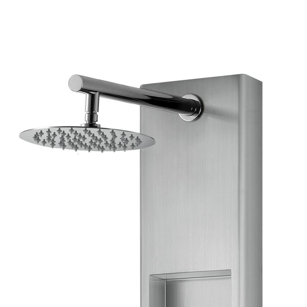 AquaNiche 59" Stainless Steel Shower Panel System with Handshower