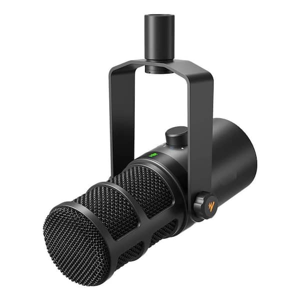 Yichuhaoxi Dynamic Microphone, USB/XLR Podcast PC Microphone with Software, EQ, Tap-to-Mute, Headphone Jack