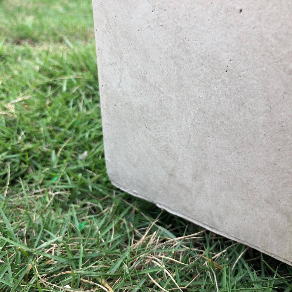 Kante 27" Weathered Gray Concrete Rectangular Planter