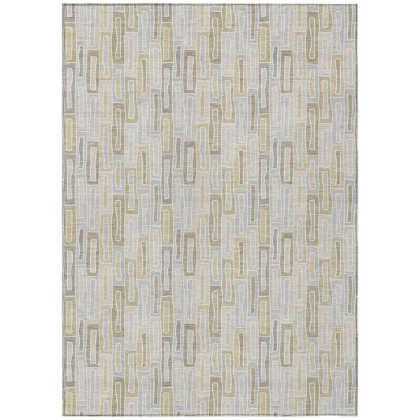 Chantille Machine Washable Indoor/Outdoor Abstract ACN3054 Ivory 3 ft. x 5 ft. Area Rug
