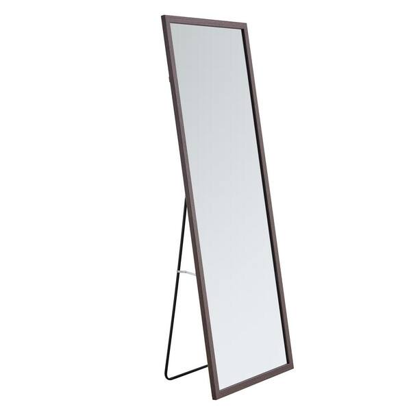 Miscool Anky Gray 22.8 in. W x 65 in. H Rectangle Wood Framed Full Length Mirror