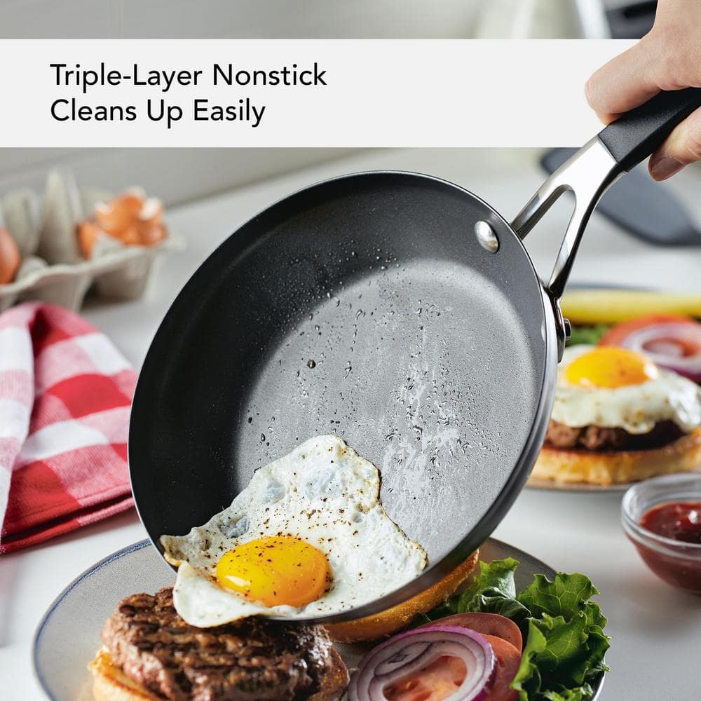 12 in. Brushed Stainless Steel Frying Pan - thumbnail 7
