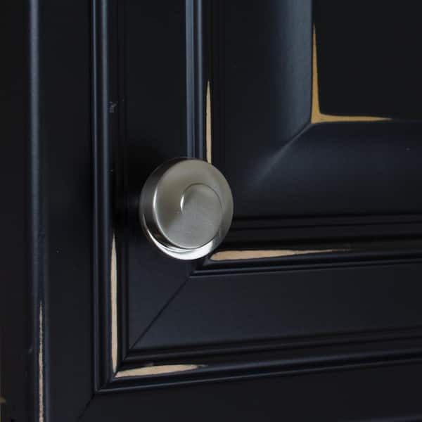 GlideRite 1-1/8 in. Dia Satin Nickel Classic Wave Cabinet GlideRite 1-1/8 in. Dia Satin Nickel Classic Wave Cabinet