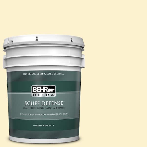 BEHR ULTRA 5 gal. #P280-1 Summer Bliss Extra Durable Semi-Gloss Enamel Interior Paint & Primer