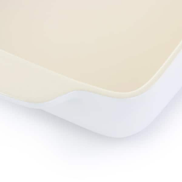 Crock-Pot Artisan 4 Quart Rectangular Stoneware Bake Pan in Cream