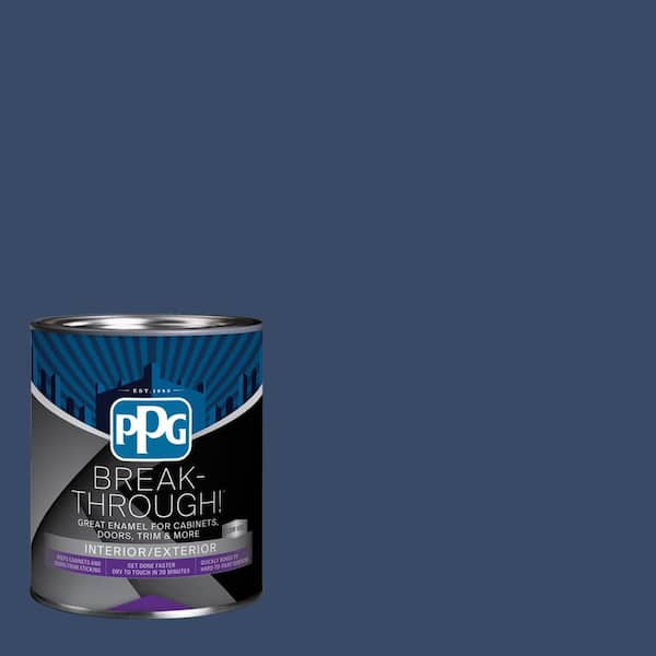 Break-Through! 1 qt. PPG1164-7 Annapolis Blue Semi-Gloss Door, Trim & Cabinet Paint