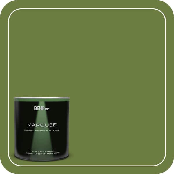 BEHR MARQUEE 1 qt. #M350-7 Healing Plant Semi-Gloss Enamel Exterior Paint & Primer