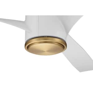 Phoebe 60 in. Indoor/Damp Satin Brass Ceiling Fan with Smart Wi-Fi Enabled Remote and LED Optional Light Kit Included