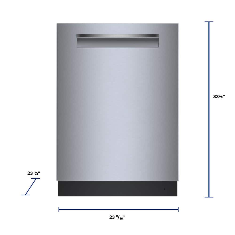 24" Stainless Steel Built-In Smart Dishwasher with Top Control