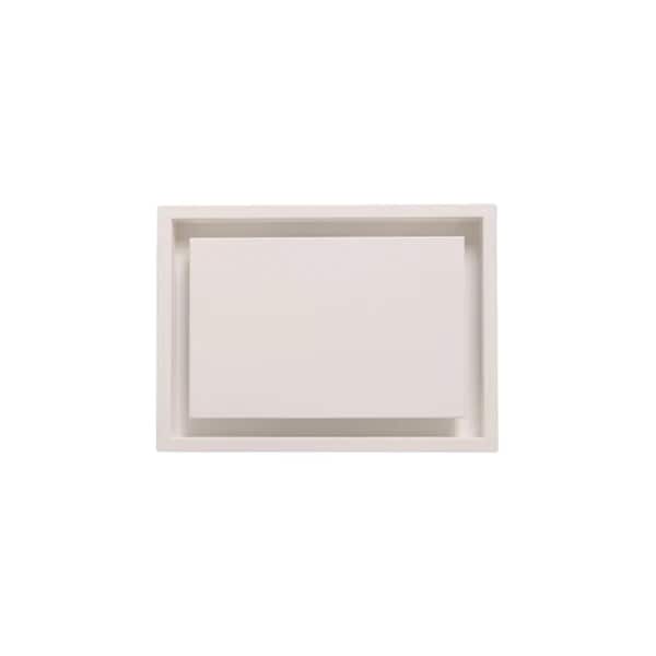 Framed Wall Vent Luxe 6 in. W. x 10 in. - White