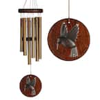 Signature Collection, Woodstock Habitats Chime, Teak 17 in. Hummingbird Wind Chime HCTH