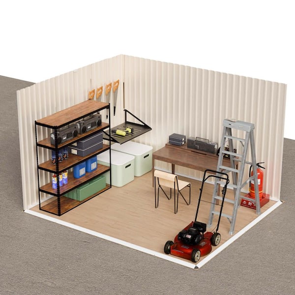 ハミルトン　ディスプレイセット　F③ 希少 10 ft.W x 8 ft.D Outdoor Metal Storage Shed, Tool Garden Shed with
