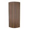 Ejoy 106 in. x 24 in. x 0.43 in. Wood Half Circle Flexible Multi-Purpose Siding Panel in Chest Nut Brown Color (Set of 1pc) FlexibleSiding_HCFP_011_ChestNutBrown