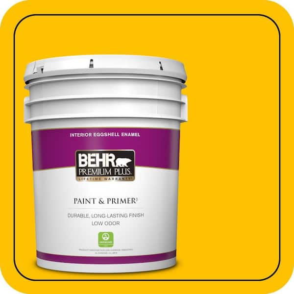 BEHR PREMIUM PLUS 5 gal. #360B-7 Center Stage Eggshell Enamel Low Odor Interior Paint & Primer