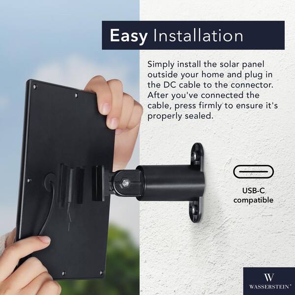防犯カメラ Ring Stick Up Cam Battery & Solar Panel Wasserstein Solar Panel Compatible with Ring Spotlight Cam