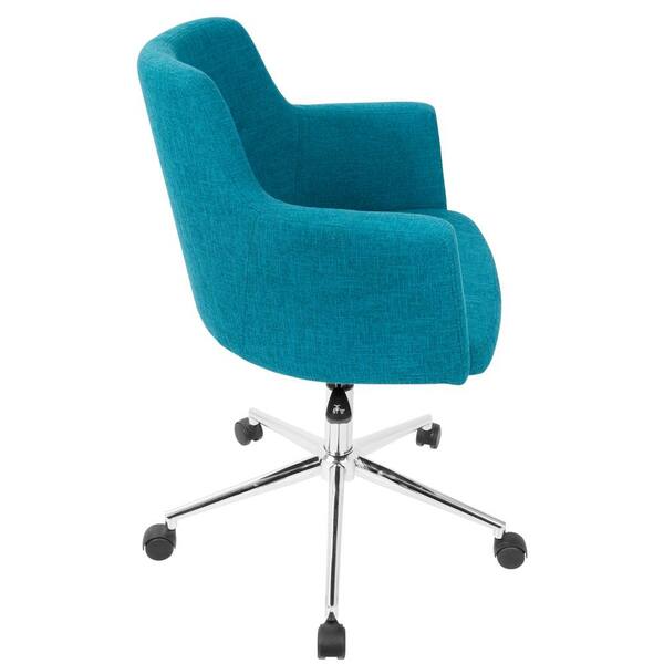 teal fabric office chair