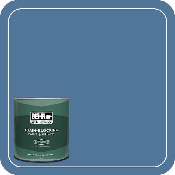 BEHR ULTRA 1 qt. #580D-6 Liberty Extra Durable Semi-Gloss Enamel Interior Paint & Primer