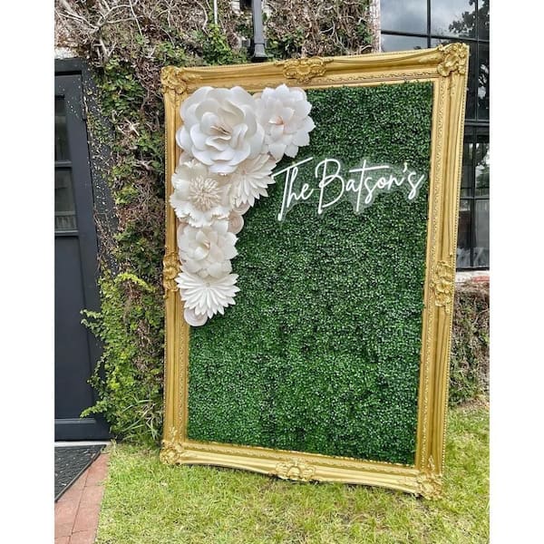 LHY 20 in. x 20 in. Artificial Boxwood Hedge Panels Weather Proof