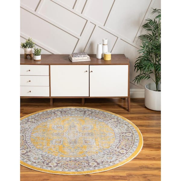 Baracoa Prado Yellow 6' 0 x 6' 0 Area Rug