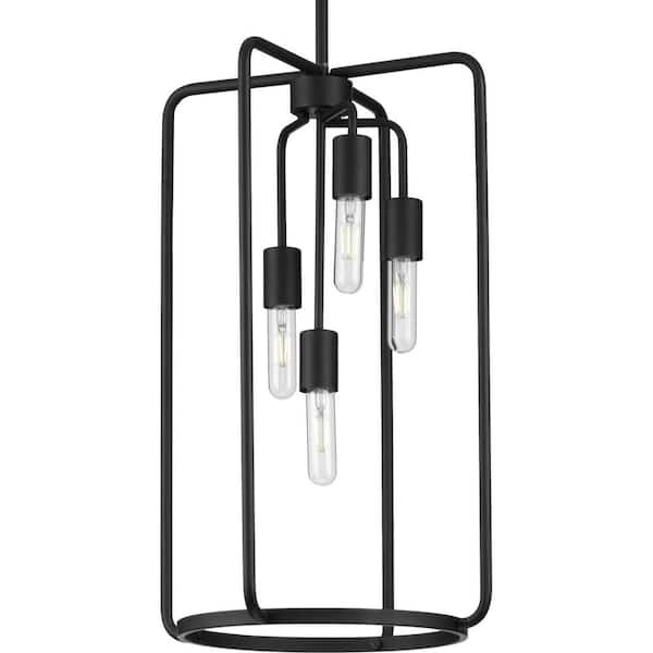 Progress Lighting Bonn 4-Light Black Pendant