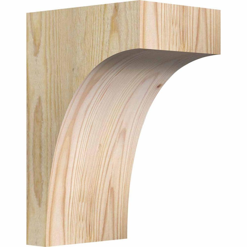 12" Tall Rough Sawn Douglas Fir Wood Corbel