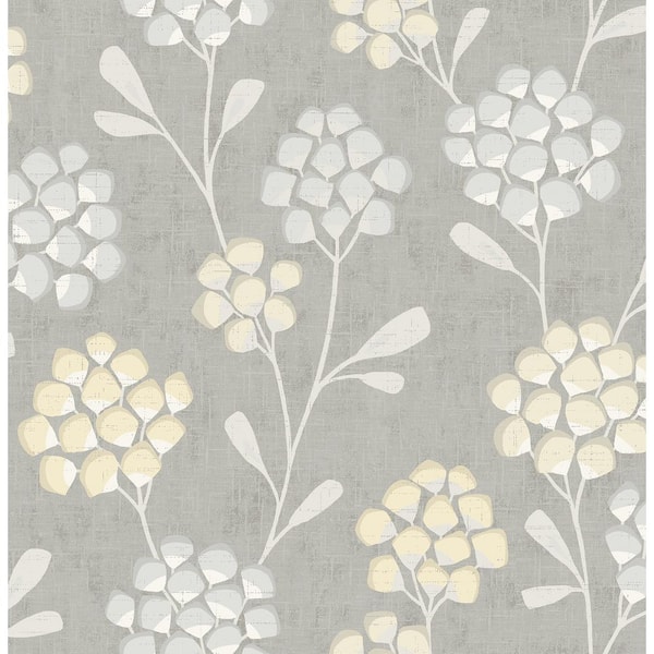 Citrine Scandi Yellow Flora Wallpaper Sample