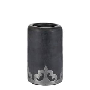 Gray-Washed Metal-Inlay Wine Chiller