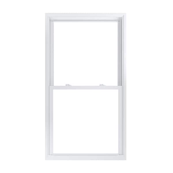 American Craftsman 33.75 in. x 61.25 in. 70 Pro Series Low-E Argon Glass Double Hung White Vinyl Replacement Window, Screen Incl