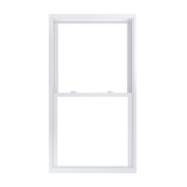 American Craftsman 33.75 in. x 61.25 in. 70 Pro Series White Double Hung Low-E Argon PS Glass Vinyl Replacement Window, Screen Incl