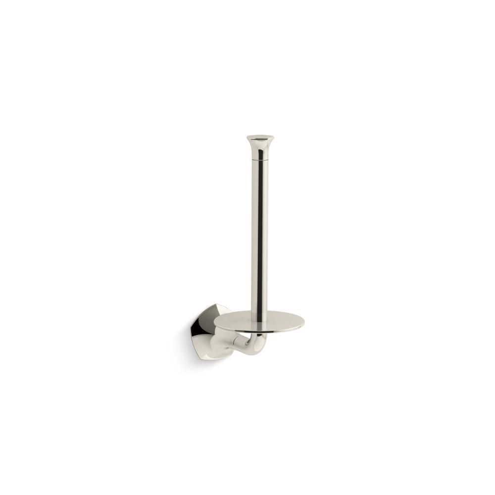 KOHLER Occasion Wall Mounted Vertical Toilet Paper Holder in Vibrant Polished Nickel