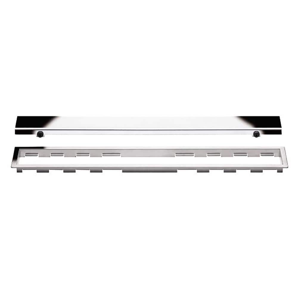 Kerdi-Line Chrome 39-3/8 in. Closed Grate Assembly with 3/4 in. Frame price history on PriceWatchPro