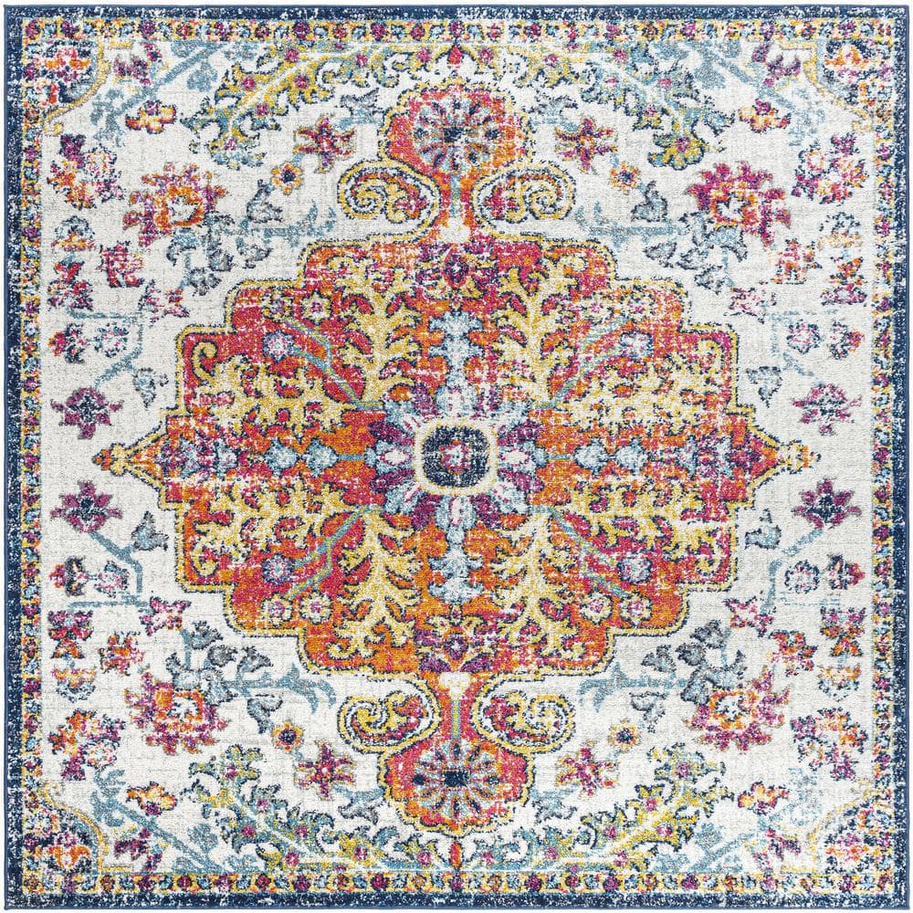 Demeter Ivory 5 ft. x 5 ft. Indoor Area Rug price history on PriceWatchPro