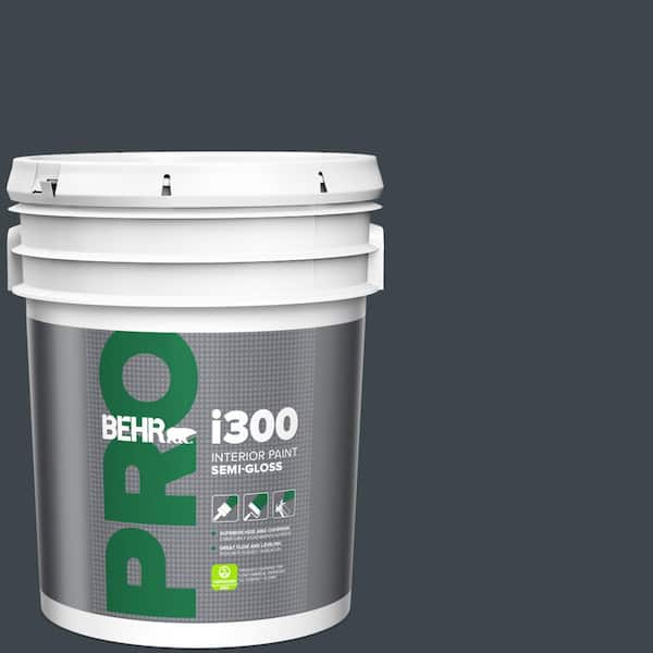 BEHR PRO 5 gal. #740F-7 Night Shade Semi-Gloss Interior Paint
